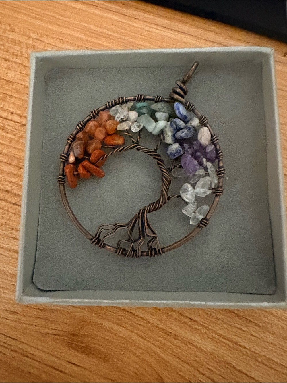 Tree of life with genuine stones